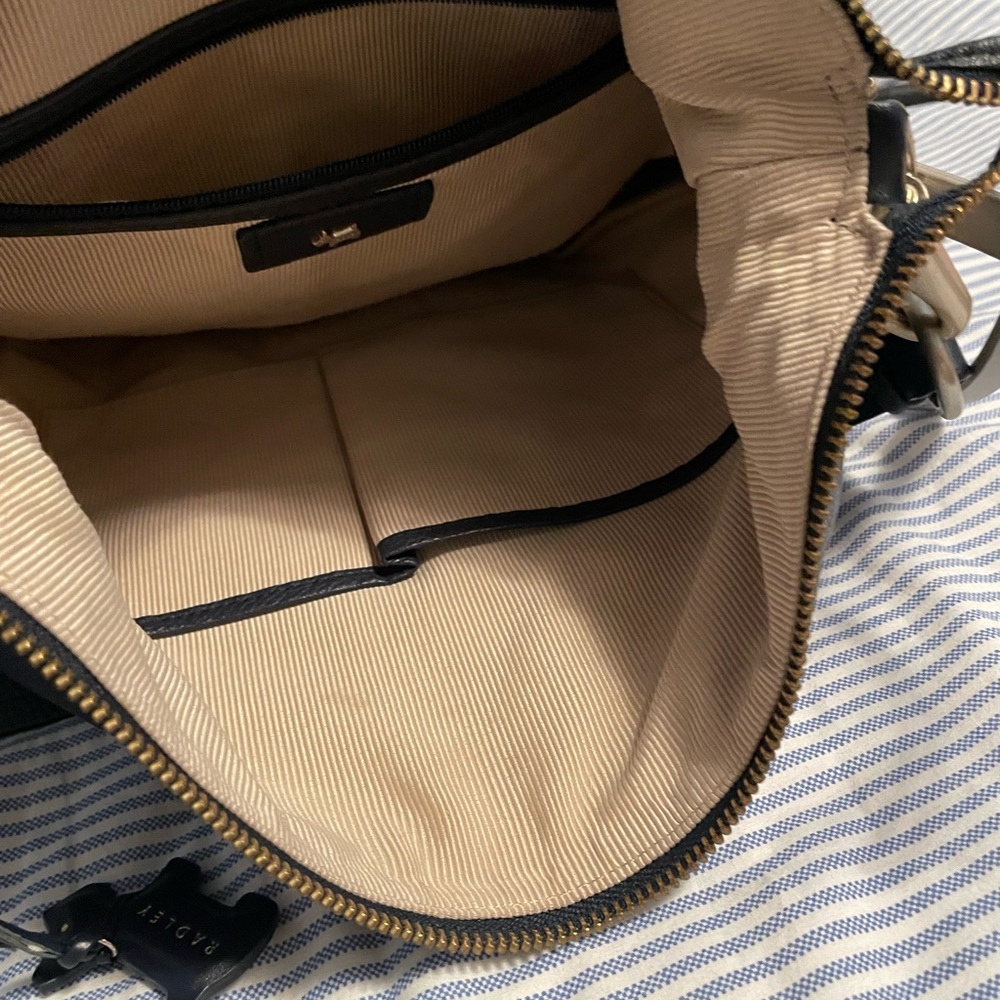 Radley London Navy Pebble Leather Shoulder Bag - Picture 7 of 10